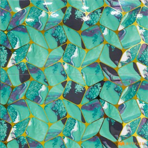 undefined-Ceramic Green Highlighter Wall Tile Code31212 (300x600mm, High-Glossy)