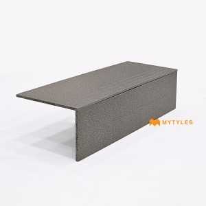 undefined-Full Body Vitrified Gray Step Tile Code31960 (300x900mm, Matt)