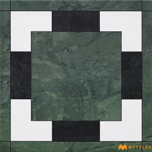 undefined-Dandy Green Carving Matt Vitrified Moroccan Tile Code38997 300x300mm 10Pc Pack