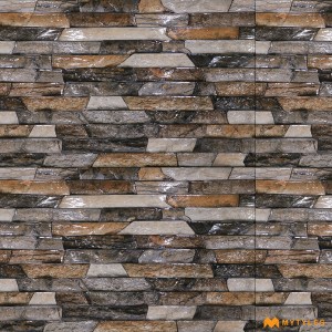 undefined-Ceramic Brown Elevation Wall Tile Code30253 (300x450mm, Glossy)