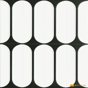 undefined-Black And White Moroccan Wall Tile Code26669 (300x300mm, Matt)