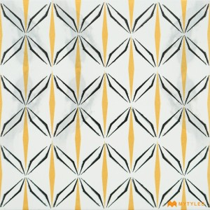 undefined-Vitrified Yellow Moroccan Tile Code25268 (300x300mm, Matt)