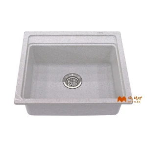 undefined-Futura Kitchen Sink - Quartz Series FS 2220 Grey Spot Code35245 (22x20x8 inch)