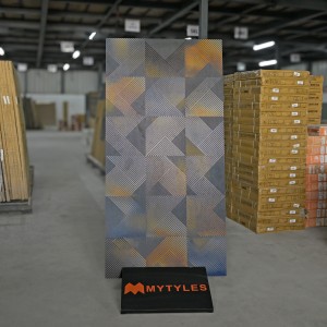 undefined-Vitrified Blue Floor and Wall Tile Code9794 (600x1200mm, Matt)