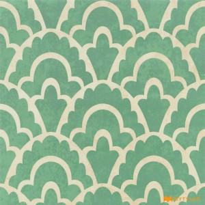 undefined-Vitrified Green Moroccan Floor and Wall Tile Code28400 (300x300mm, Matt)