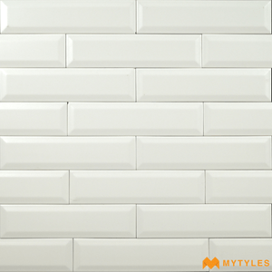 undefined-Ceramic Subway Wall Tile Code12099 (75x300mm, Matt, Beveled Edge)