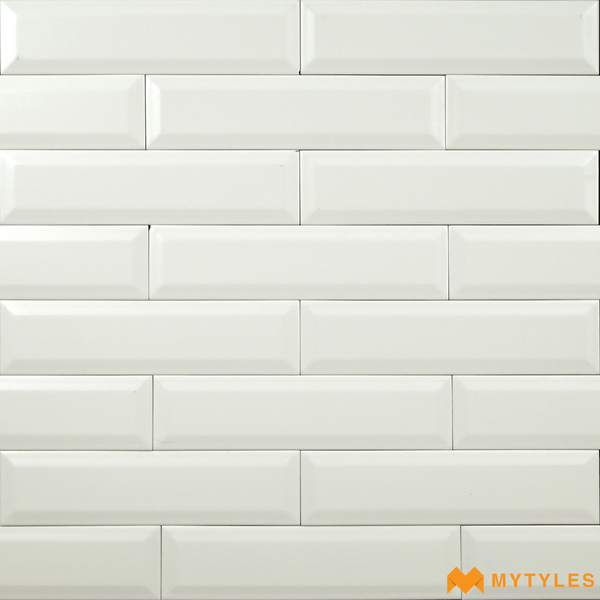 Subway Tiles-Ceramic Subway Wall Tile Code12099 (75x300mm, Matt, Beveled Edge)