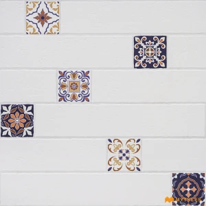 undefined-White Wooden Floor and Wall Tile Code37960 (600x600mm, Matt)