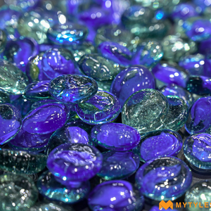 undefined-Pebble Stone Code-PEB-53-Blue (1Kg, Glossy)