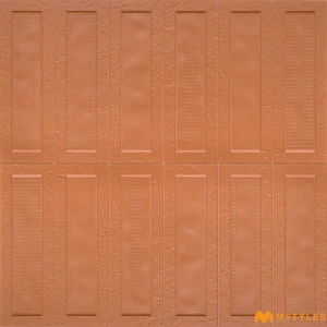 undefined-Paprika Orange Matt Ceramic Textured Wall Tile Code40254 300x600mm 6Pc