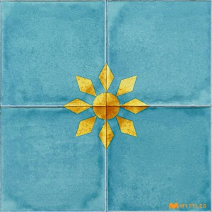 undefined-Ceramic Blue Moroccan Floor and Wall Tile Code31317HL1 (300x300mm, Matt)