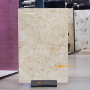 undefined-Vitrified Ivory Slab Floor and Wall Tile Code37321 (1200x1800x15mm, Glossy)