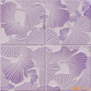 undefined-Ceramic Purple Tropical Wall Tile Code34546 (300x300mm, Glossy)