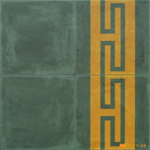 undefined-Green Carpet Design Floor and Wall Tile Code31114HL3 (300x300mm, Matt)