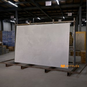 undefined-Vitrified Gray Floor and Wall Tile Code32348 (1200x1800mm, Carving Matt)