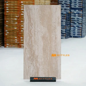 undefined-Roman Beige Matt Travertine GVT Tile Code40147 600x1200mm 2Pc Pack