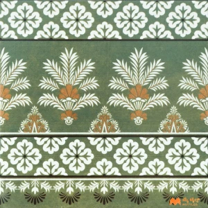 undefined-Vitrified Green Moroccan Floor and Wall Tile Code37936A (300x300mm, Matt)