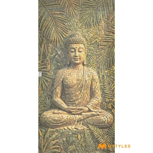 undefined-Moss Green Buddha Sugar Poster Tile Code39109 1200x2400mm 4Pc