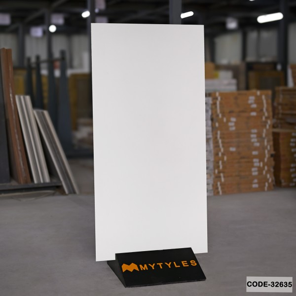 Glazed Vitrified-Vitrified White Floor and Wall Tile Code32635 (600x1200mm, Matt)