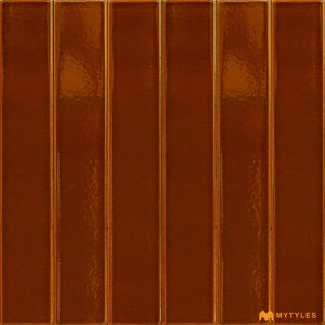 undefined-Imported Red Subway Wall Tile Code29017 (50x400mm, Glossy)