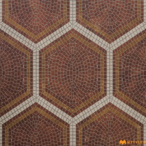 undefined-Vitrified Red Moroccan Floor and Wall Tile Code33440 (600x600mm, Matt)