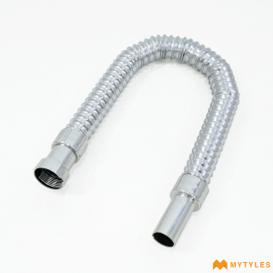 undefined-Flexible Waste Pipe with Chrome Finish for Wash Basin/Sink (32Inch)