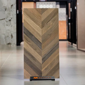 undefined-Vitrified Brown Wooden Floor and Wall Tile Code37082 (600x1200mm, Matt)