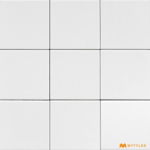 undefined-Imported White Subway Wall Tile Code28319 (100x100mm, Matt)