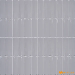 undefined-Silver Birch Grey Glossy Ceramic Textured Wall Tile Code40028 300x600mm