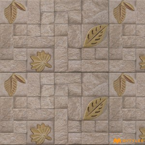 undefined-Ceramic Brown Elevation Wall Tile Code23298 (300x450mm, Matt)