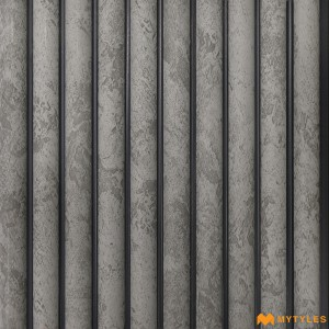 undefined-Gray Louver Wall Panels Code34797 (6Inchx8Feet, Matt)