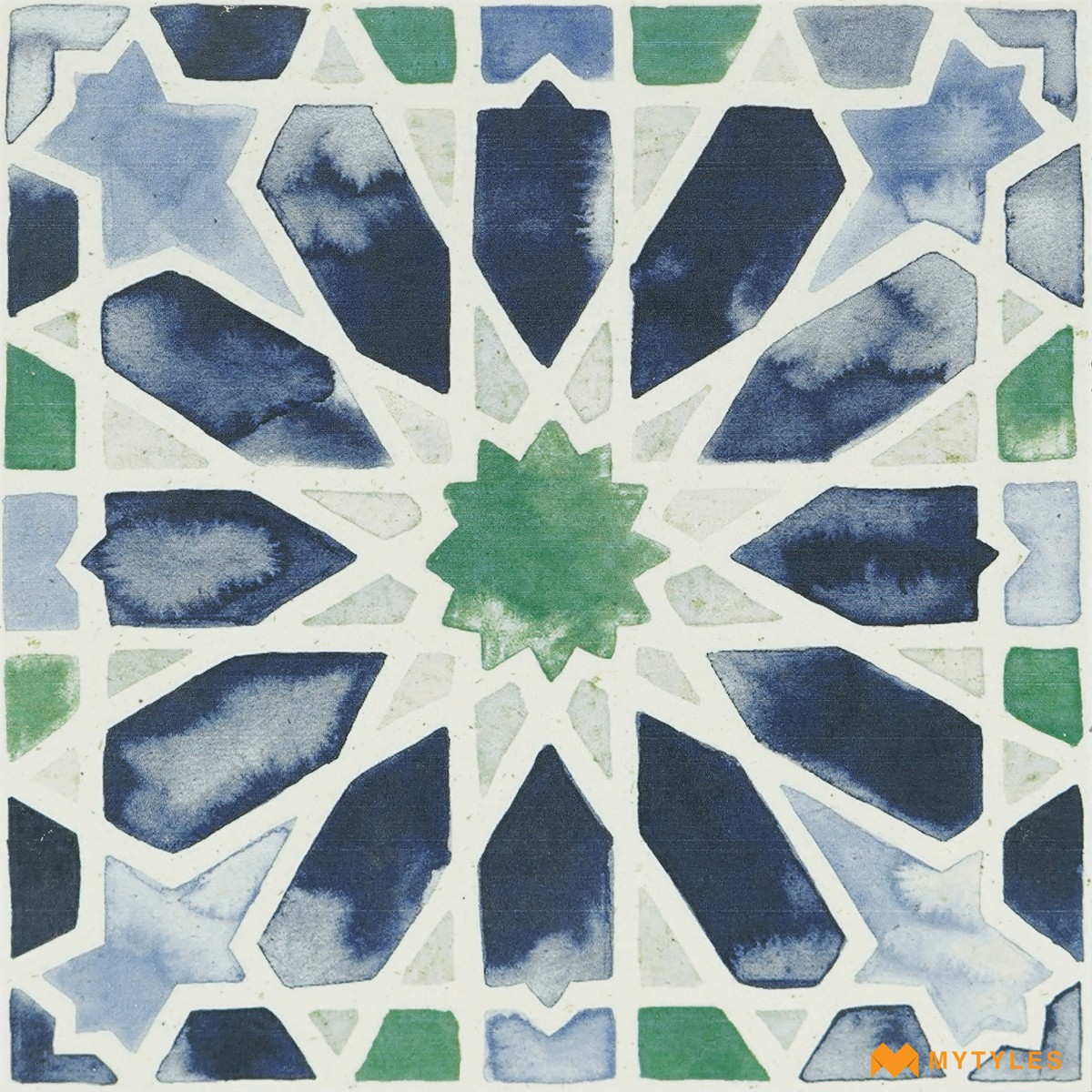 Buy 1x1 Feet Moroccan Wall & Floor Tile code24359 Online