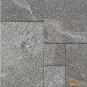 undefined-Vitrified Gray Digital Parking Floor and Wall Tile Code36592 (400x400mm, Matt)
