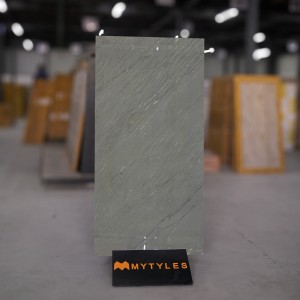undefined-Vitrified Gray Floor and Wall Tile Code20268 (600x1200mm, Glossy)