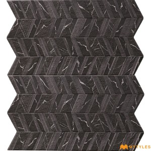 undefined-Ceramic Black Elevation Wall Tile Code34660 (310x560mm, Matt)