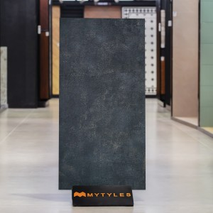 undefined-Vitrified Black Floor and Wall Tile Code36954 (600x1200mm, Matt)