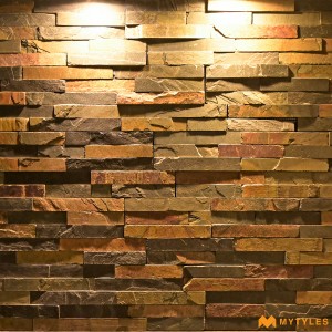undefined-Natural Stone Cladding Code 16427 - Multi Slate Panel (9Pcs )-MYT040