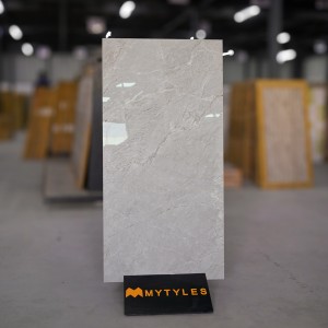 undefined-Vitrified Gray Floor and Wall Tile Code26313 (600x1200mm, Glossy)