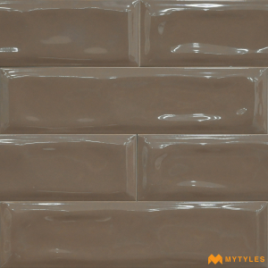 undefined-Ceramic Brown Subway Wall Tile Code19469 (75x300mm, Glossy)