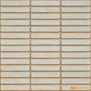 undefined-Ceramic Beige Kitkat Mosaic Wall Tile Code27575 (300x600mm, Matt)