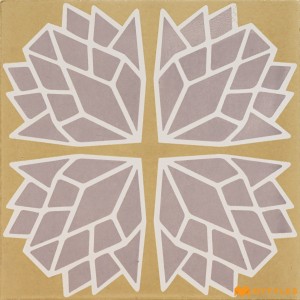 undefined-Purple and Yellow Moroccan Floor and Wall Tile Code31817 (300x300mm, Matt)
