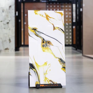 undefined-Vitrified White Floor and Wall Tile Code38213 (600x1200mm, Glossy)