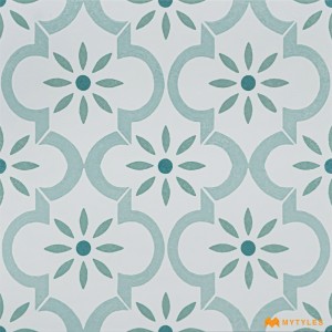 undefined-Ceramic Green Moroccan Floor and Wall Tile Code29775 (300x300mm,Matt)