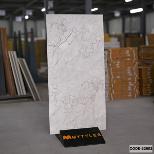 undefined-Vitrified Half White Floor and Wall Tile Code32602 (600x1200mm, Matt)