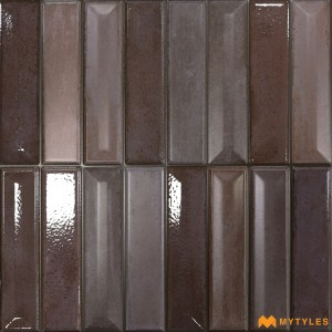 undefined-Ceramic Brown Textured Wall Tile Code35640 (300x300mm, Sugar)