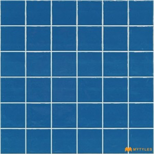 undefined-Ceramic Blue Geometric Wall Tile Code28156 (300x600mm, Glossy)