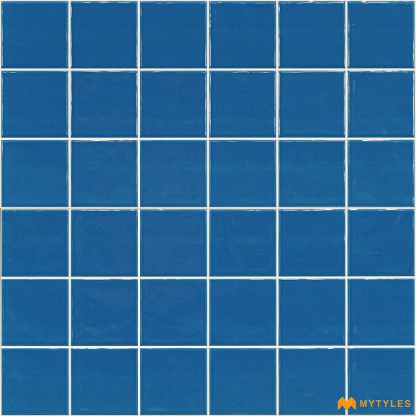 Ceramic Blue Geometric Wall Tile Code28156 (300x600mm, Glossy)