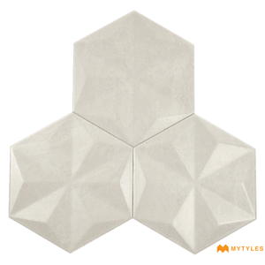 undefined-Ceramic Hexagon Wall Tile Code18236 (255x295mm, Matt)