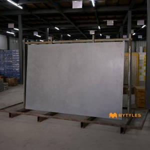 undefined-Vitrified Gray Floor and Wall Tile Code32347 (1200x1800mm, Carving Matt)