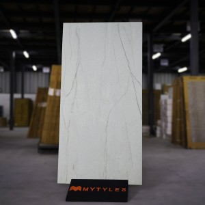 undefined-Vitrified White Floor and Wall Tile Code26338 (600x1200mm, Matt)